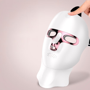 Maschera facciale senza fili con trattamento di luminoterapia a 7 colori. Viso e collo.