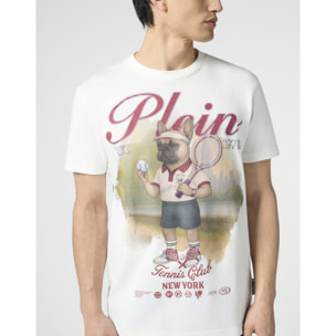 PHILIPP PLEIN Round Neck T-Shirt New York Tennis