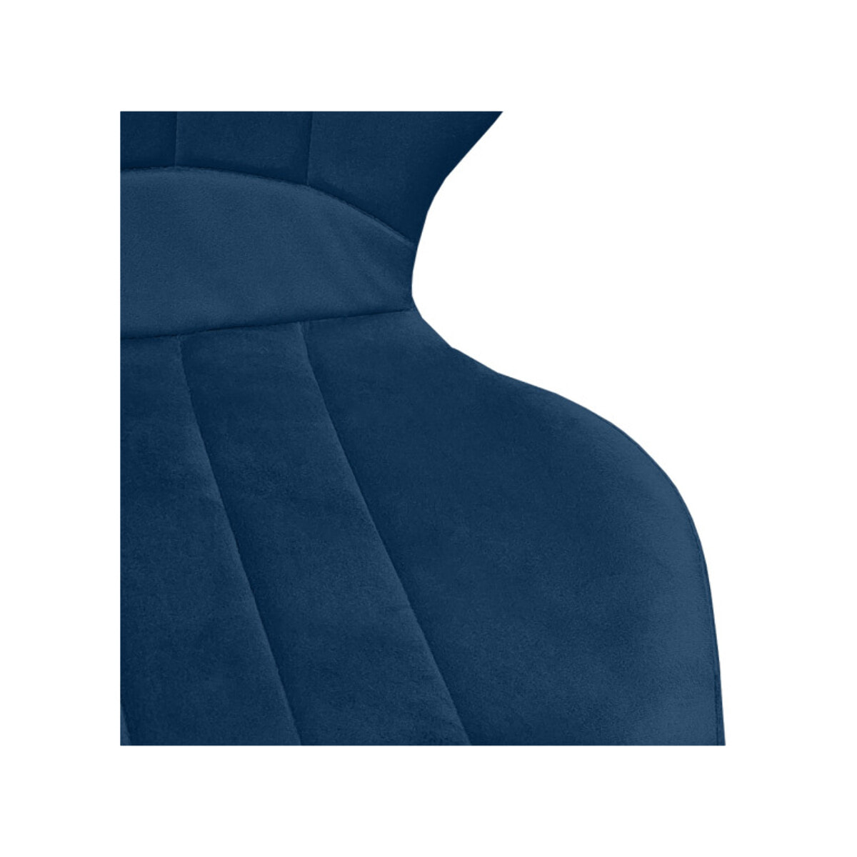Chaise haute en velours capitonné avec dossier - 3 coloris - VICTOR