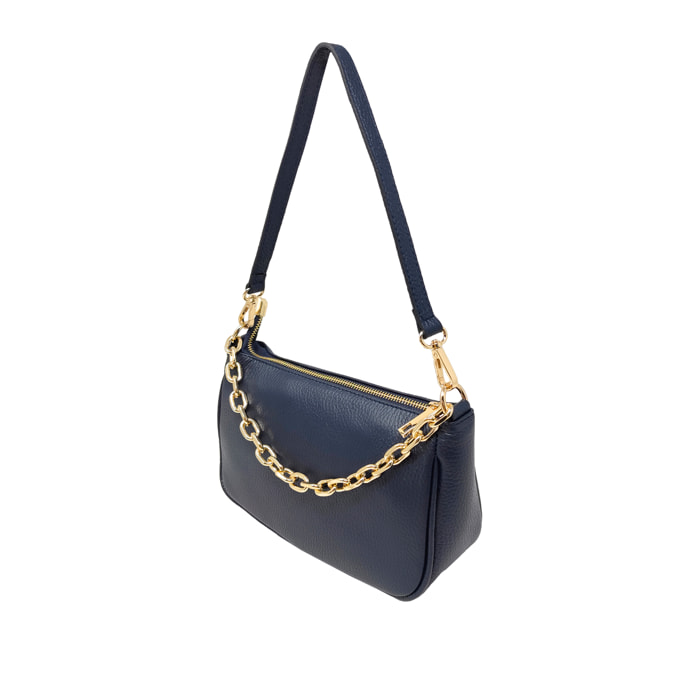 Borsetta a Tracolla Clutch in Vera Pelle Made in Italy