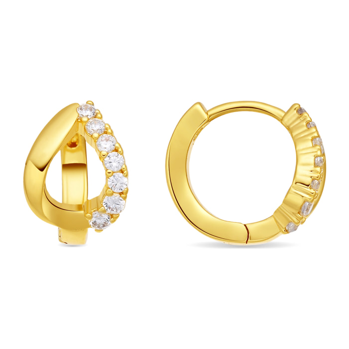 Pendientes Miruc acabado oro amarillo 18k