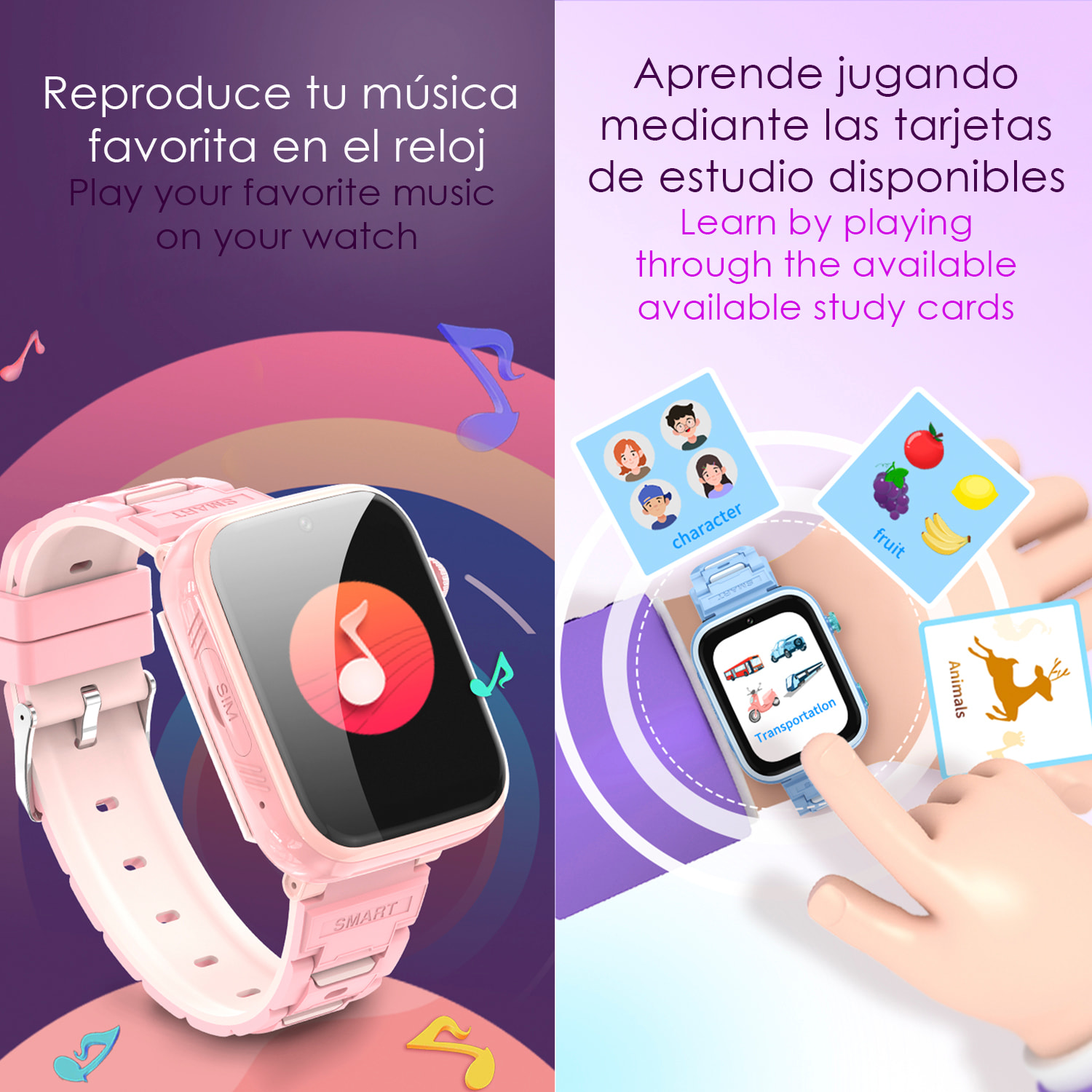 Smartwatch per bambini Telefono T45 4G Android 8.1. Connettività GPS, WIFI, LBS. Riconoscimento facciale.