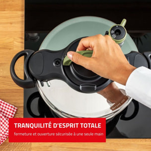 Autocuiseur SEB Clipso minut 4 Saisons 7.5L Vert Moringa