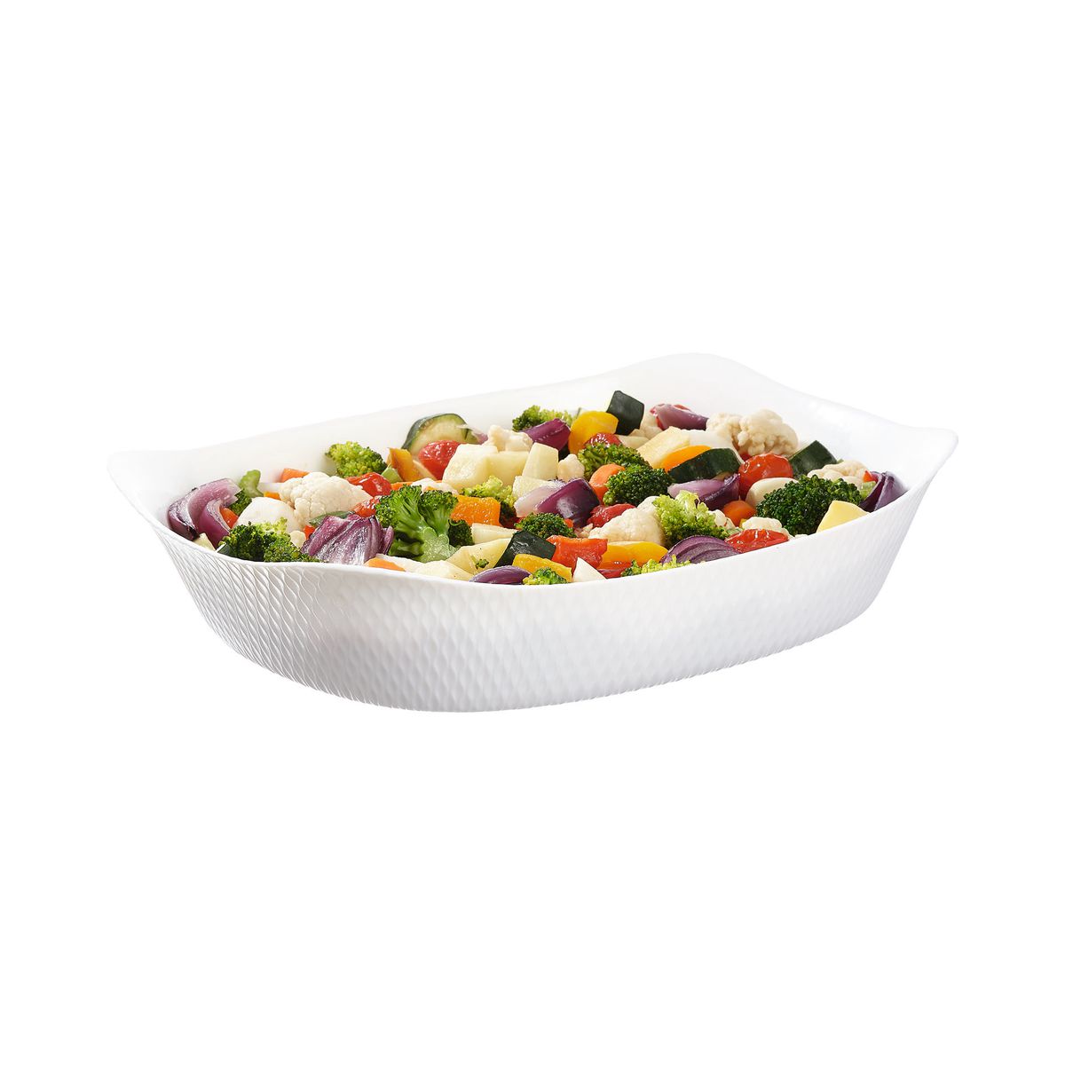 Fuente de horno blanca 34 x 25 cm Smart Cuisine Wavy - Luminarc