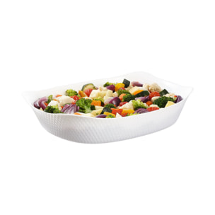 Fuente de horno blanca 34 x 25 cm Smart Cuisine Wavy - Luminarc