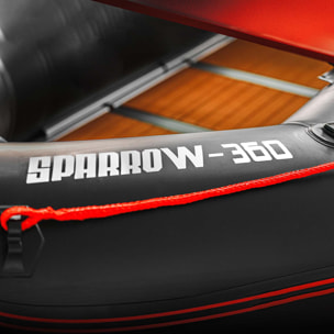 Sparrow 360 - Gommone 360X150Cm Con 4 Camere D'Aria E Pavimento In Legno Sintetico