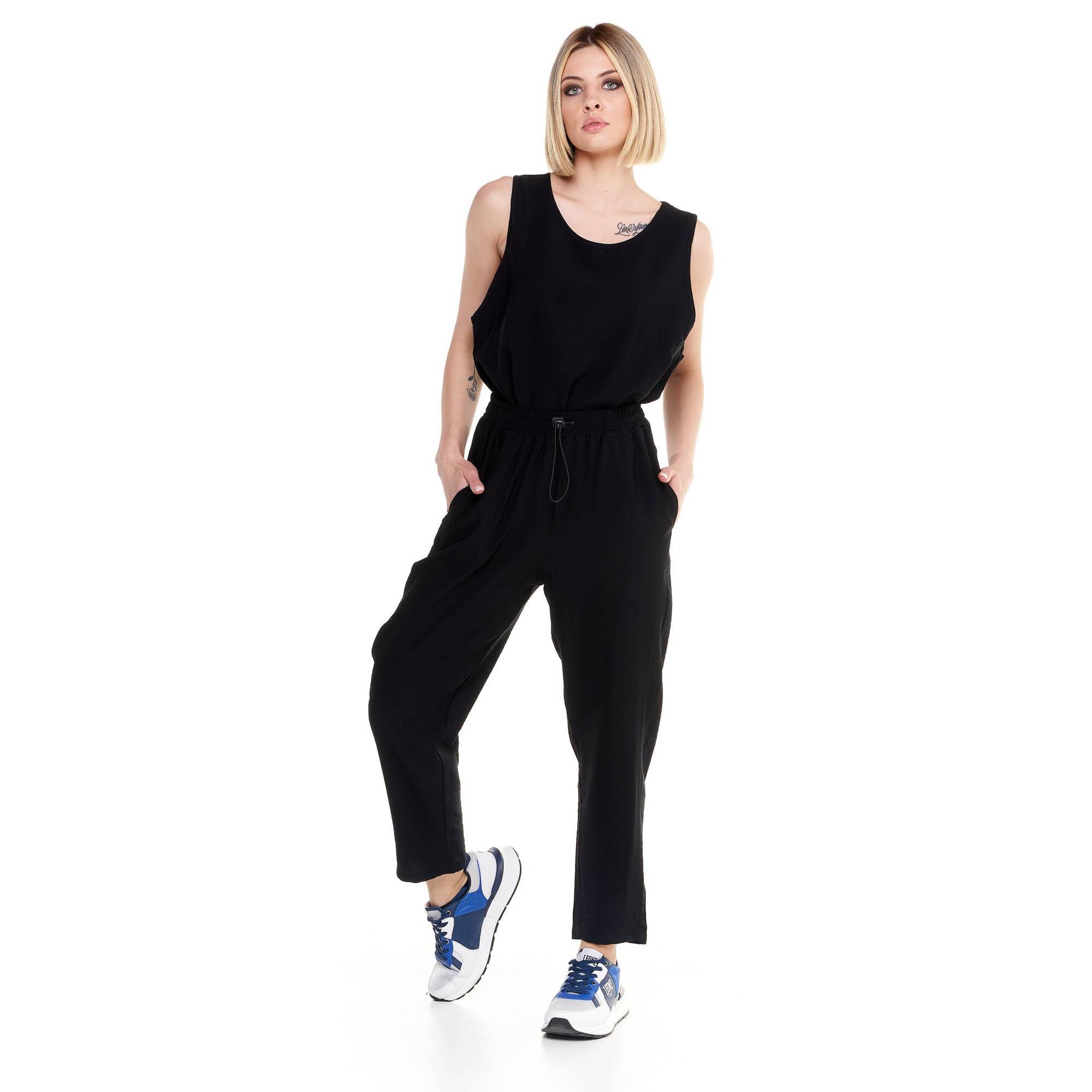 Pantalón de raso de mujer brillante