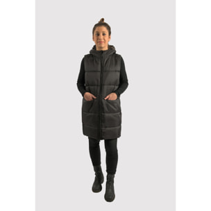 Chaleco Barcelona Long Vest dela marca ECOON - Negro