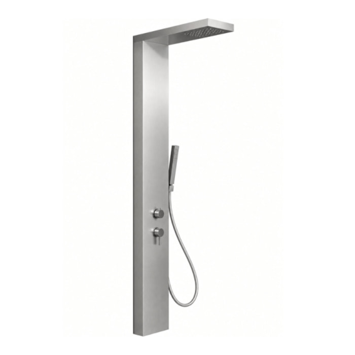 Colonne de douche thermostatique KINEDO Aquastyle inox brossé