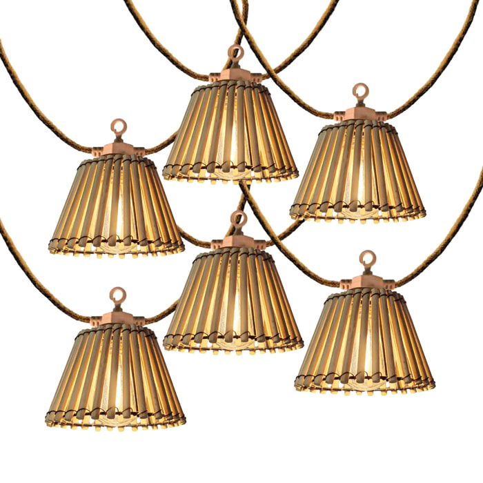 Guirlande solaire NATURA 20 LED 13M