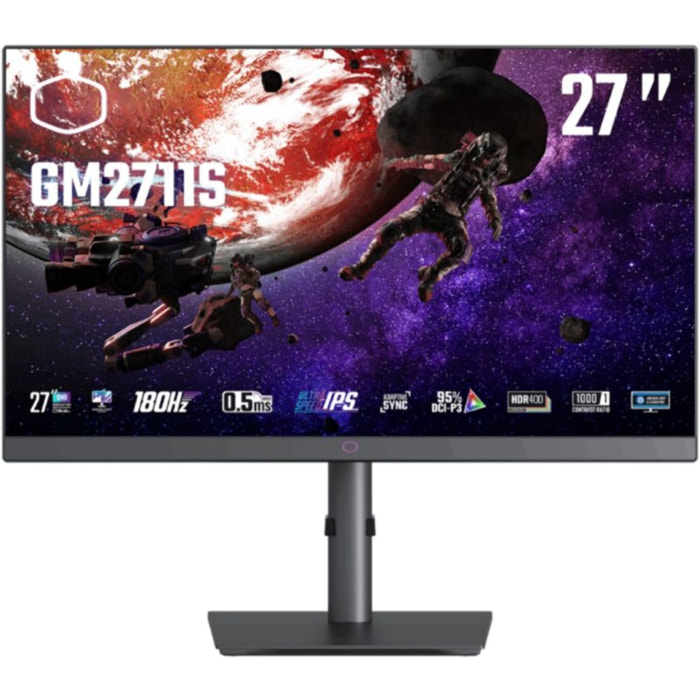 Ecran PC Gamer COOLER MASTER GM Plat 27'' IPS CMI-GM2711S-EK