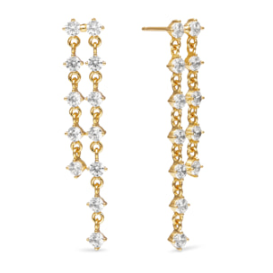 Pendientes Long Scarlett Baño Oro