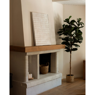 Cuadro beige decorativo sobre algodón con bastidor de madera pintado artesanalmente con pintura al óleo en varias medidas