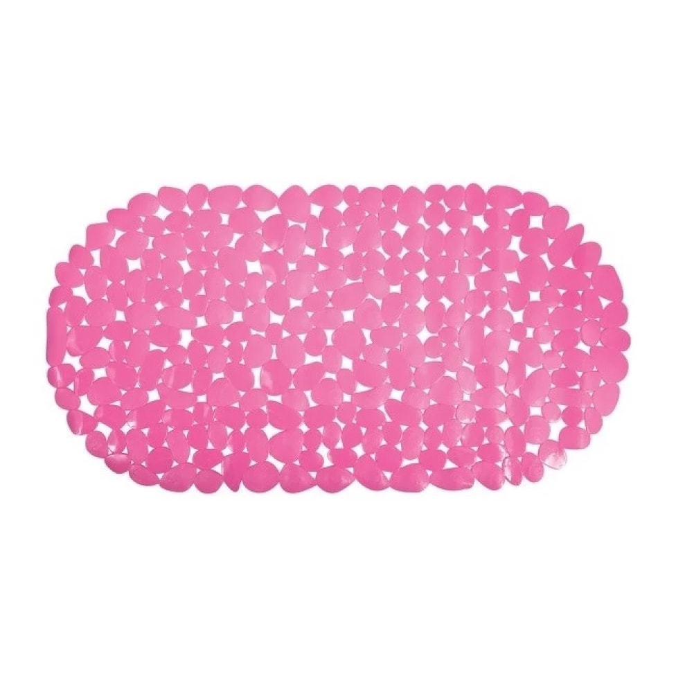 Tapis Fond de baignoire PVC GALETS Rose Fuschia MSV