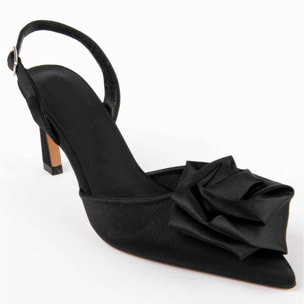 Zapato De Tacón - Negro - Altura: 6 Cm