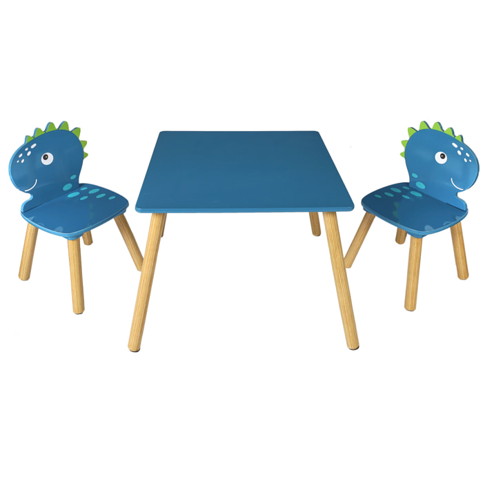 TABLE ET 2 CHAISES DINO