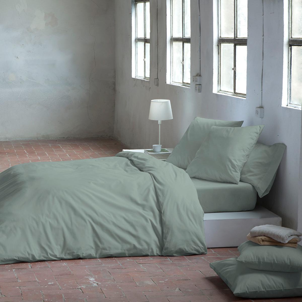 Housse de couette PURE en coton percale - vert - vendue seule