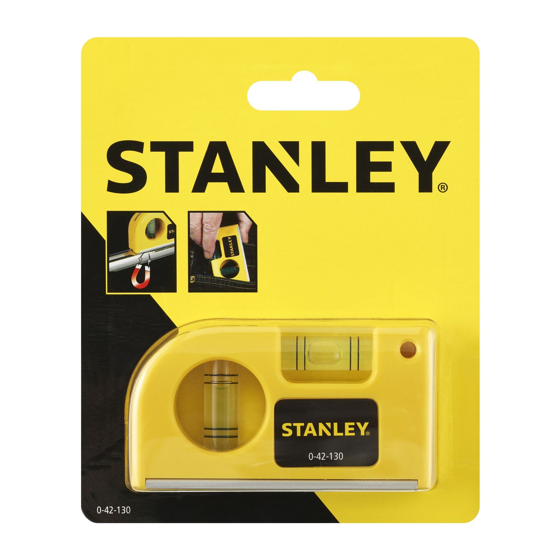 Niveau à Bulle de Poche - 8,7 cm - 2 Fioles