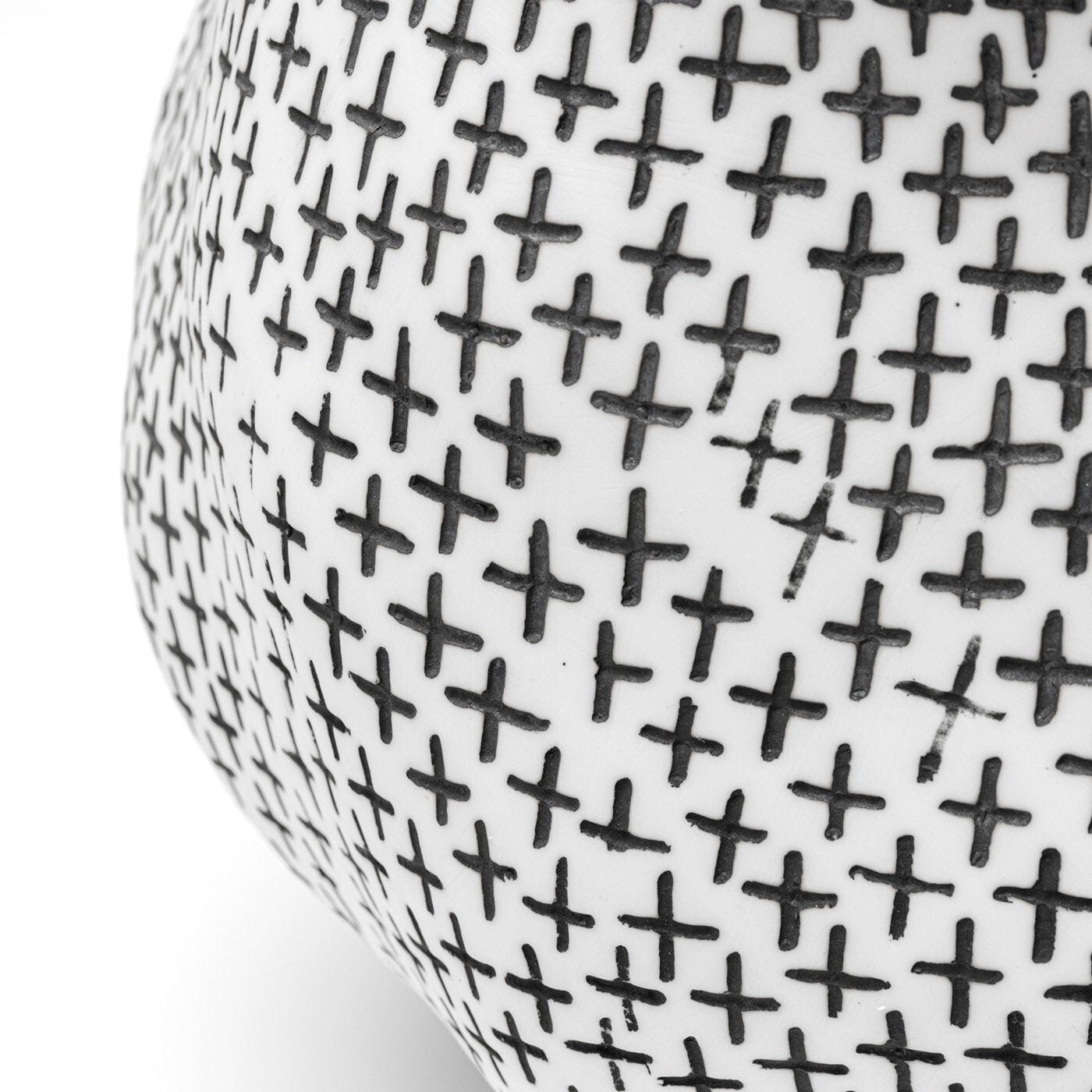 Vase anémone 35cm noir et blanc Kare Design