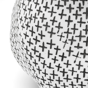 Vase anémone 35cm noir et blanc Kare Design