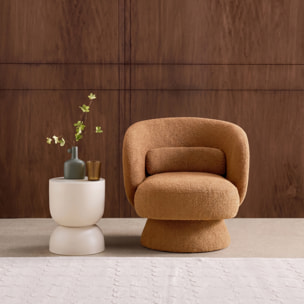 Fauteuil pivotant 360° tissu ELIAS