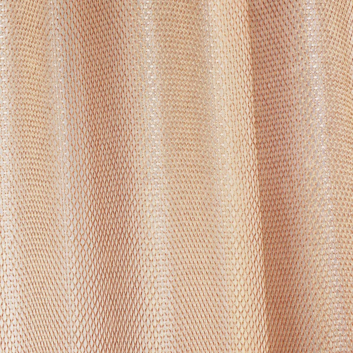 Voilage en organza fantaisie  - Effet 'résille' - Terracotta