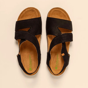 Sandalias N5799 NOBUCK LAVADO BLACK / BALANCE color Black