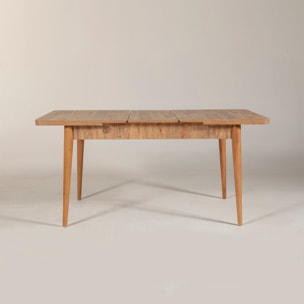 ABIDJAN - Table extensible bois foncé - Max 6 personnes