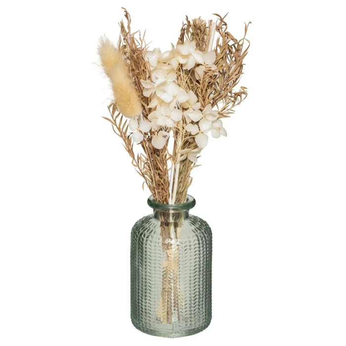 Diffuseur de parfum Edi 100ml verre avec fleurs séchées assorti