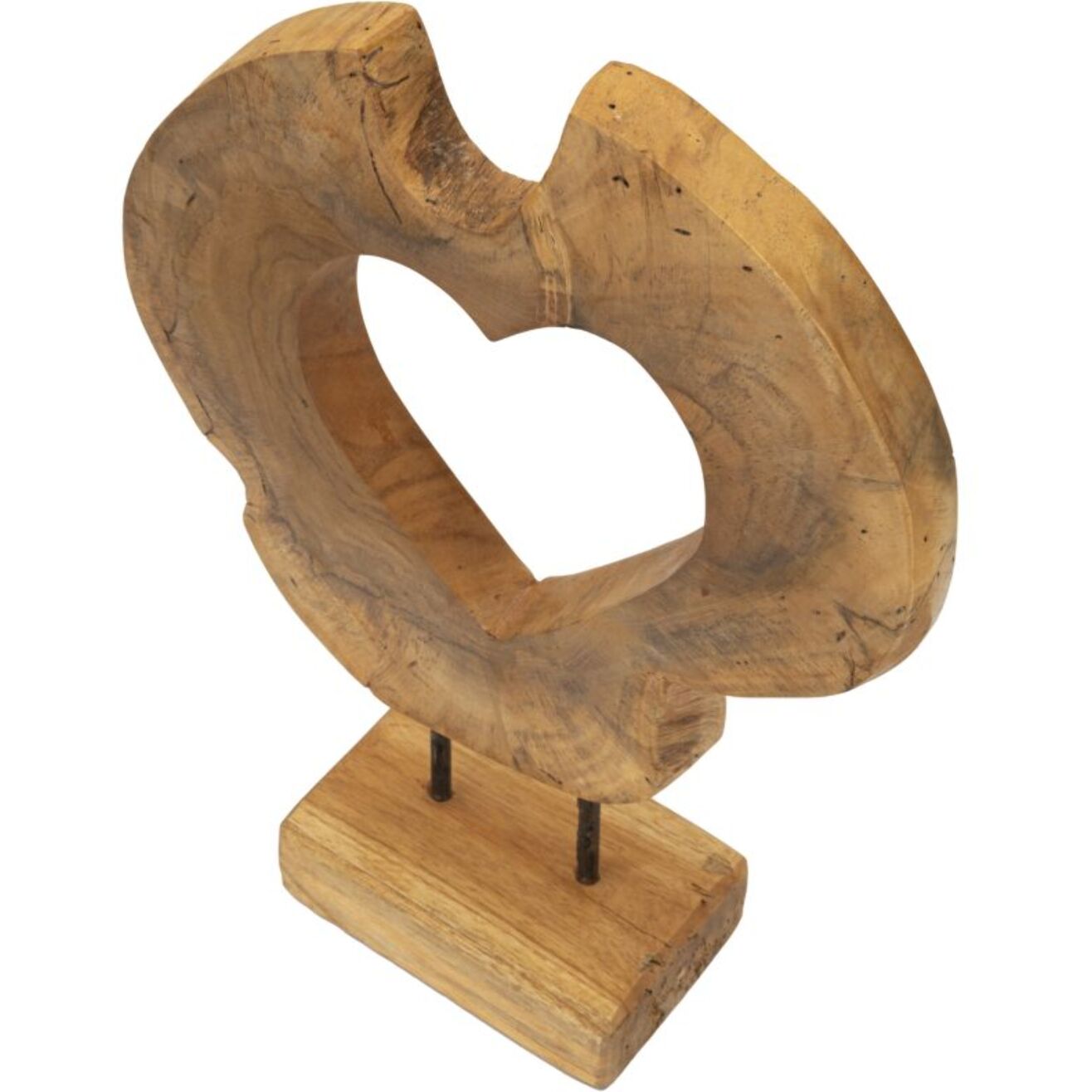 SCULTURA HASI IN TEAK RICICLATO CM 28X10X38 (PEZZI UNICI - NON RIP. IN SERIE)