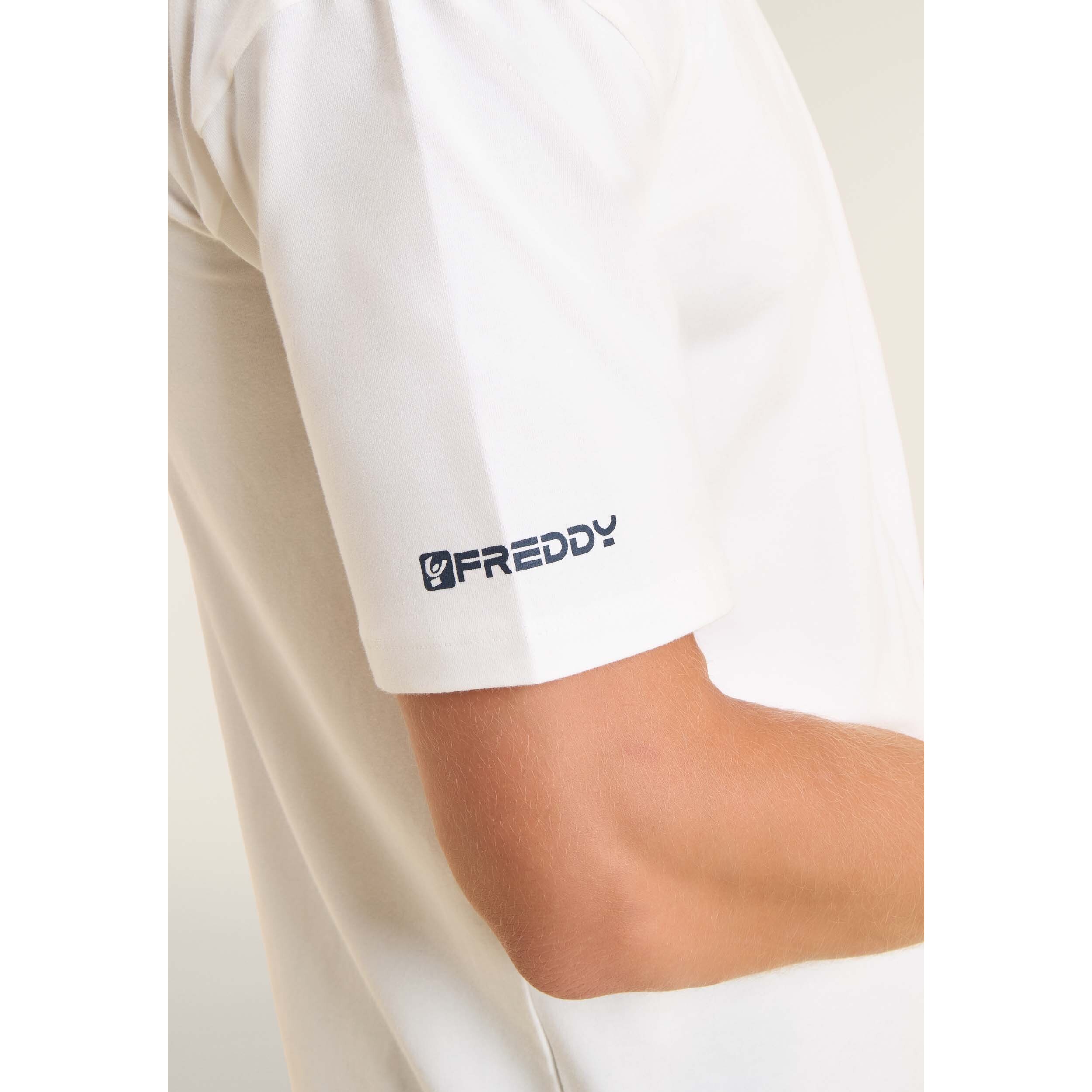 T-shirt regular con stampe lucide e dettagli tono su tono