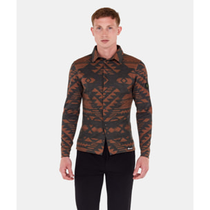 Dylan - Chemise Technique - Chocolat - Homme