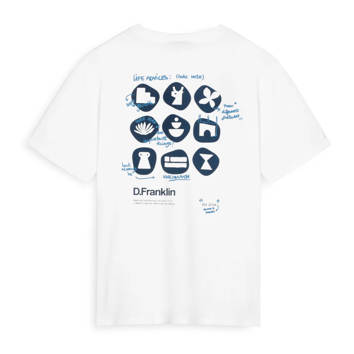 Camiseta Hombre Life Advice Blanco