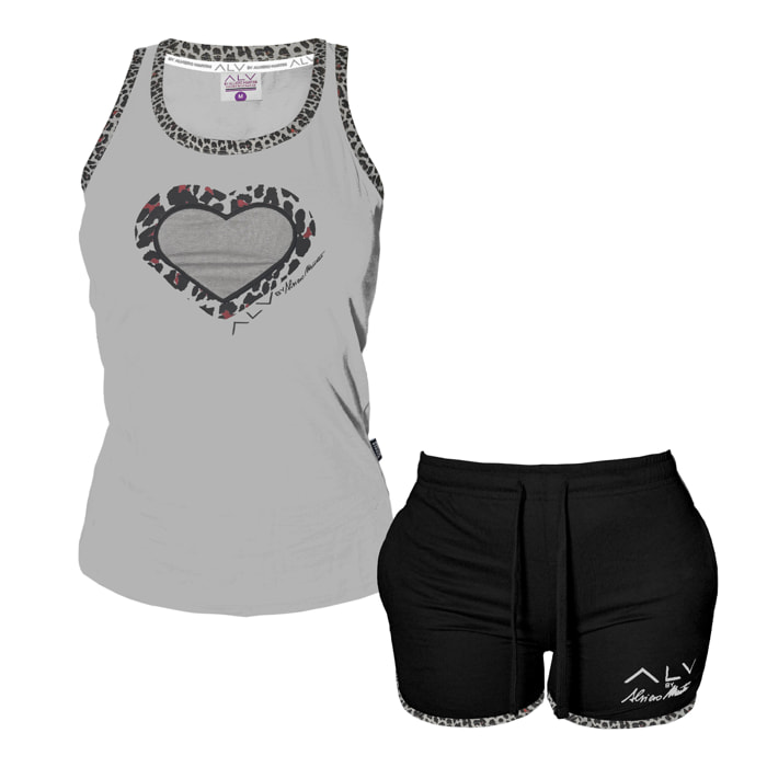 Completo Homewear Donna ALVIERO MARTINI Corto Cotone