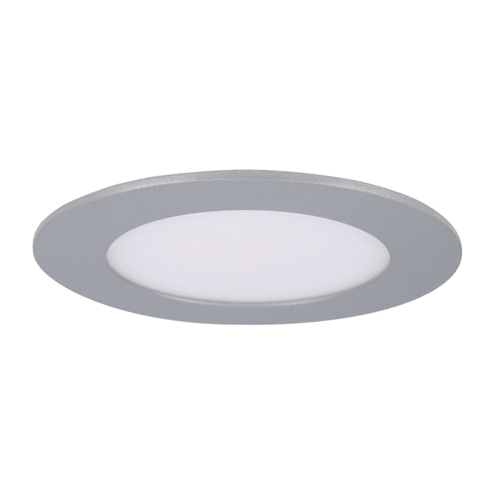 FORLIGHT Easy round downlight redondo con luz led en color blanco neutro 4000k Ø 120mm en color gris