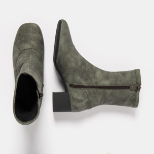 Botines con tacón 2143 ELDER PU KAKI/ MURAT color Kaki