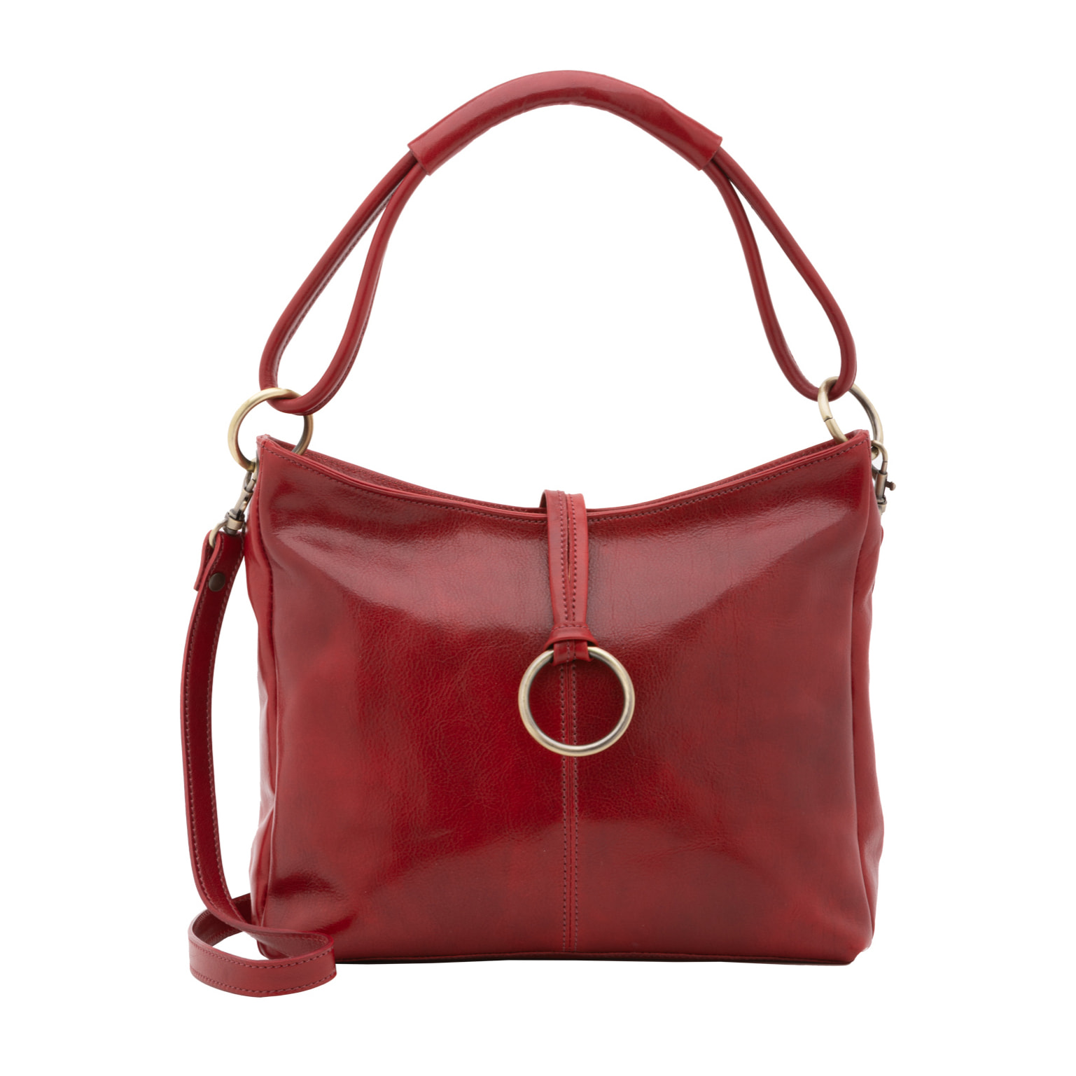 Borsa a spalla  da donna In Vera pelle Made in Italy 29x32x11 cm