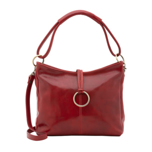 Borsa a spalla  da donna In Vera pelle Made in Italy 29x32x11 cm