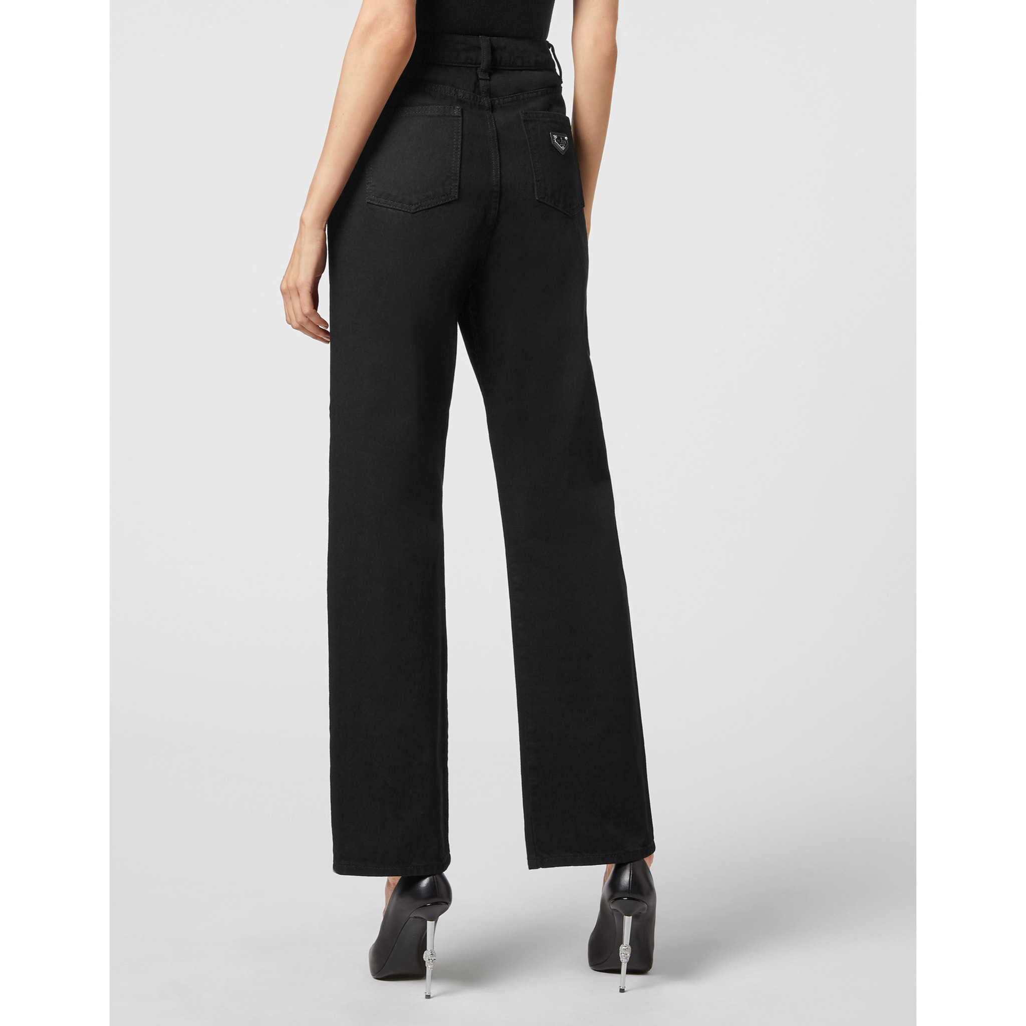 PHILIPP PLEIN Denim Trousers Loose Fit ICONIC PLEIN