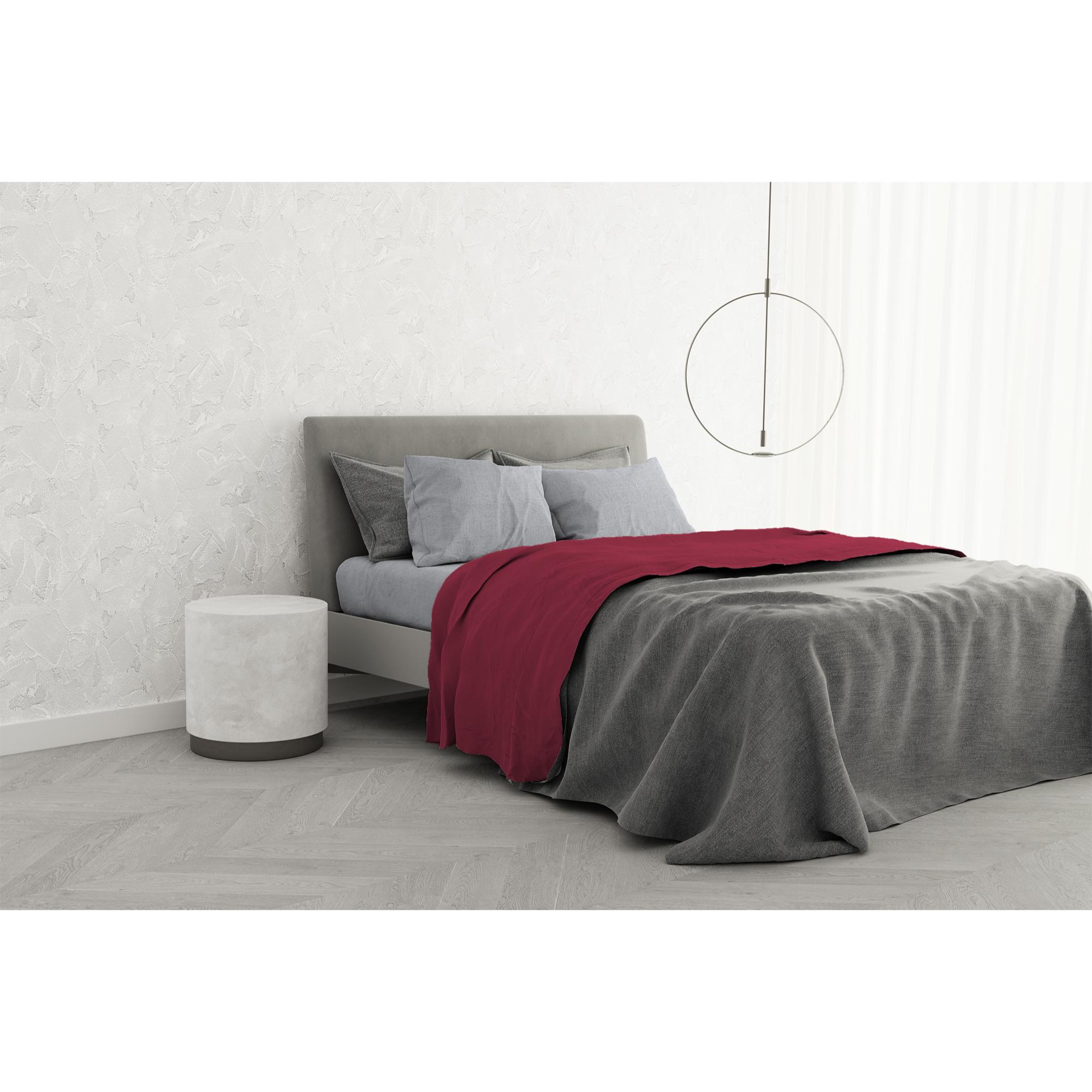 COMPLETO LETTO TRENDY CHIC MADE IN ITALY COTONE- FRAGOLA MATRIMONIALE