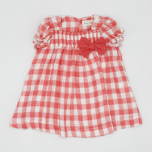 VESTIDO VICHY ROJO LACITO ROJO