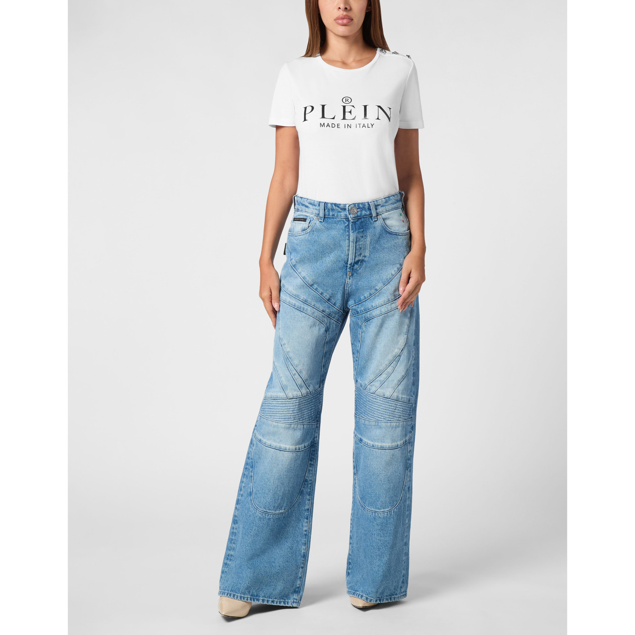 PHILIPP PLEIN Vaqueros Skater fit RACING