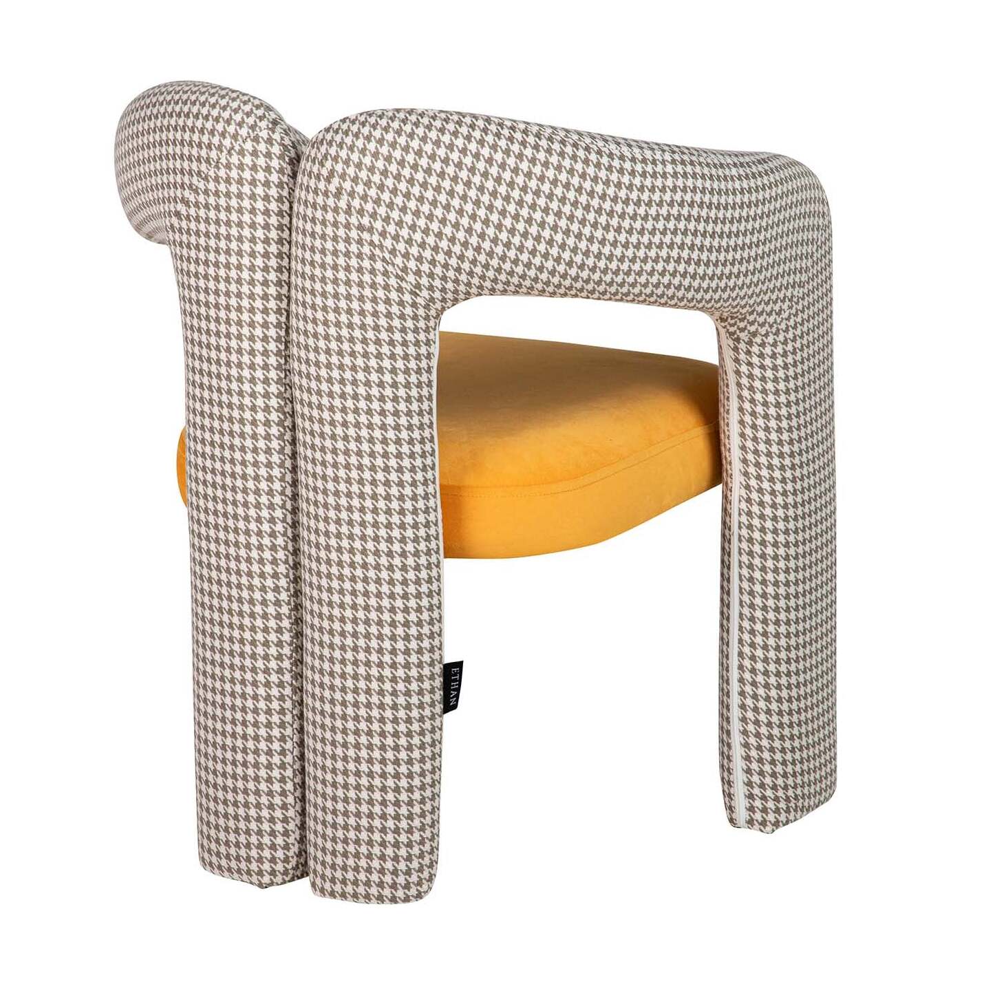 Silla Velvet Amarillo Beige Nova 66x61x76 Cm