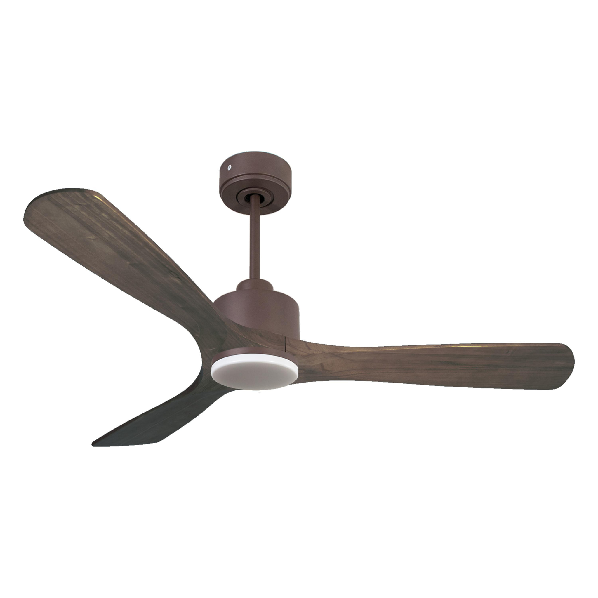 Ventilateur de plafond Réversible  Thermostat Dimmable Wifi Moteur à courant continu Toits en pente Télécommande Lumière à trois tons Hypersilence Mémoire
