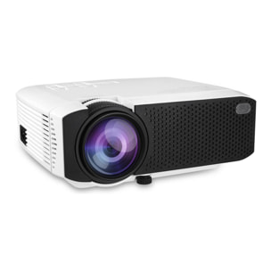 Video Proyector HD 1080P, 3500 lúmenes con altavoces duales, conexión HDMI/USB/VGA/AV/Micro SD