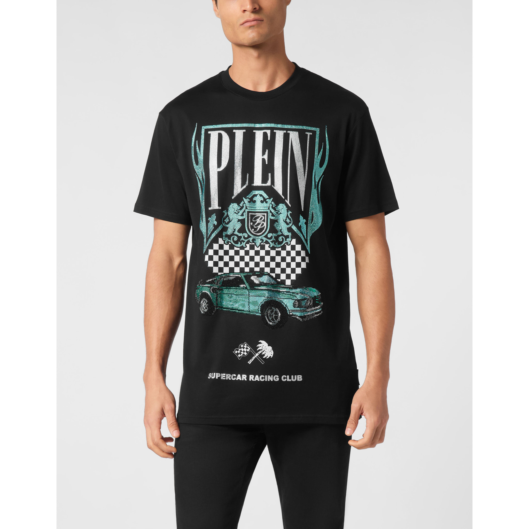 PHILIPP PLEIN T-Shirt Round Neck RACING