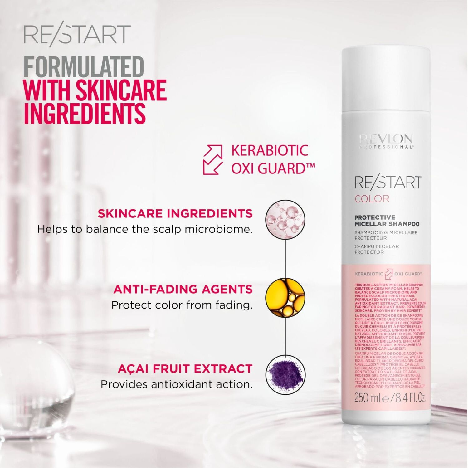 Re/start Color - Coffret Shampooing Micellaire Protecteur 250 ml et Crème Soin Balayage 150 ml