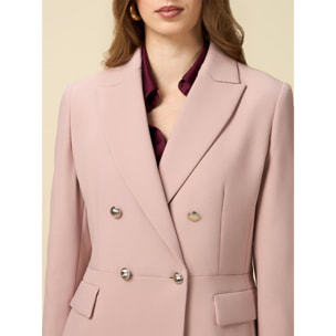 Oltre - Chaqueta blazer de doble abotonadura - Rosa