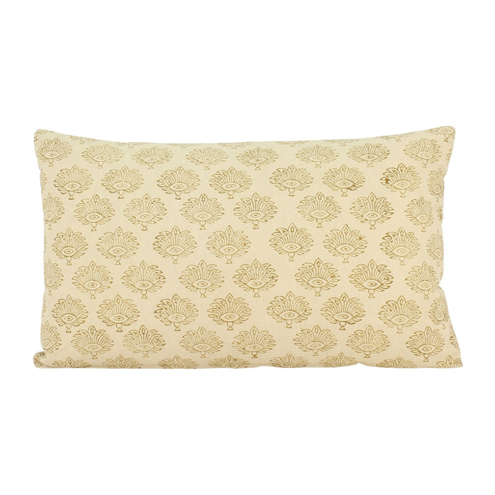 Coussin en coton beige 30x50cm  KOCHI