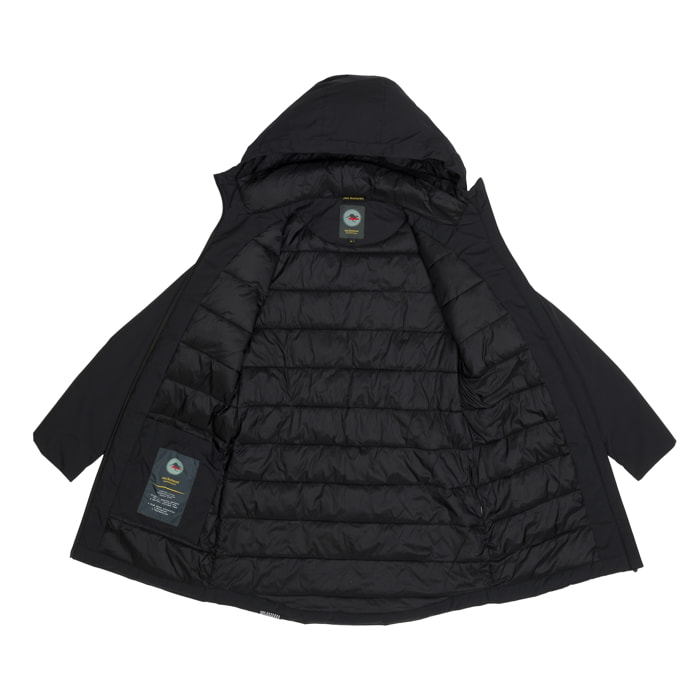 Vero Moda - Cappotto imbottito taglio lungo color crema con girovita